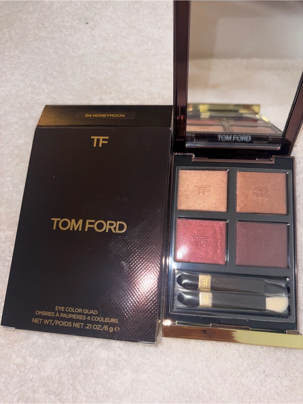 Tom Ford Eyeshadow Quad — Copper, Rose, Bronze, Deep Plum
